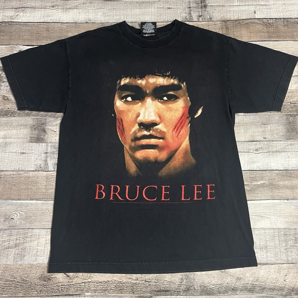 Bruce Lee Shirt Size Medium Black Vintage Zion Rootswear Enter The Dragon